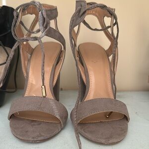 Charlotte Russe Taupe Heels
